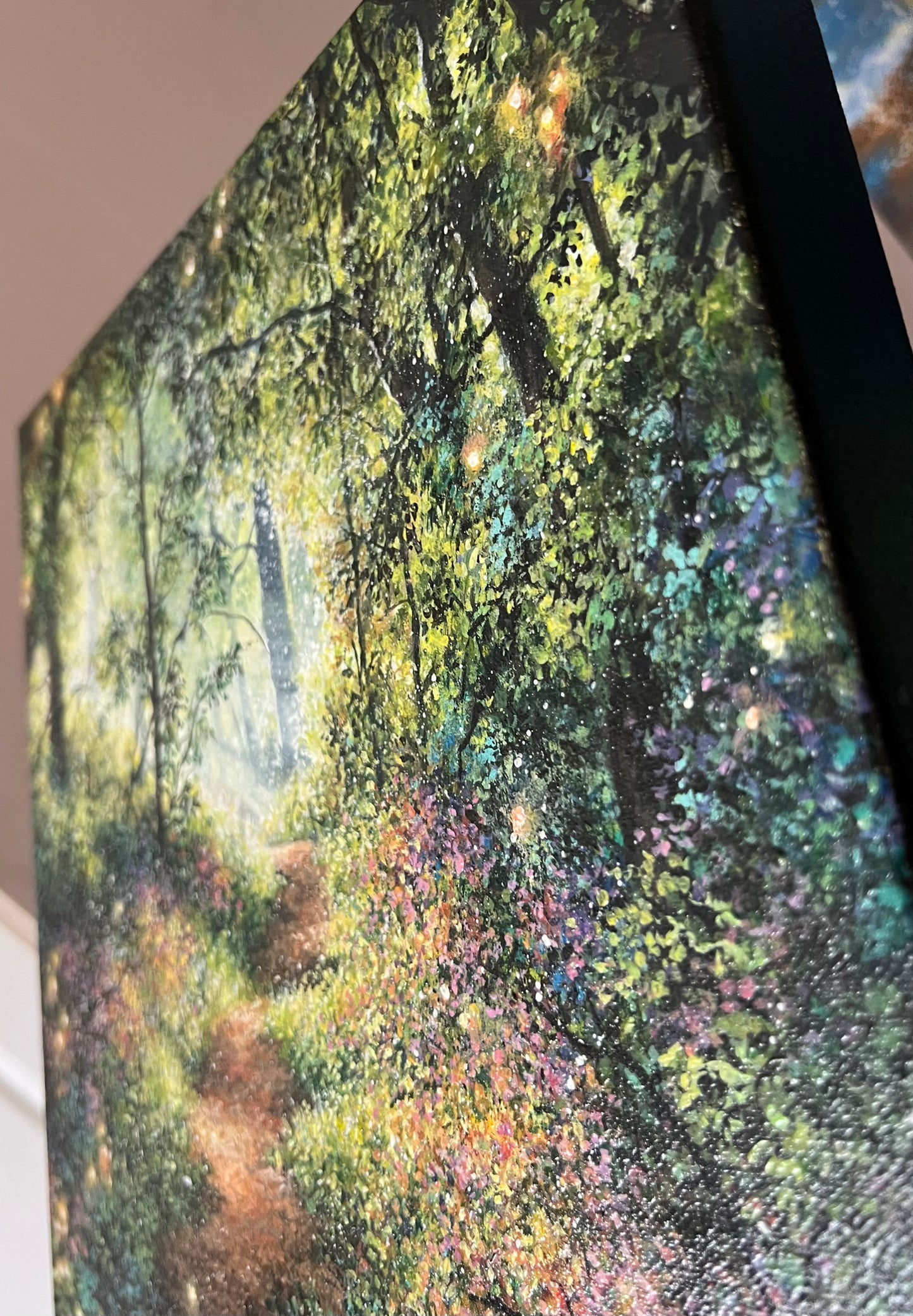 Celestial Forest of Forgotten Dreams | Acrylic Painting on Stretched Canvas