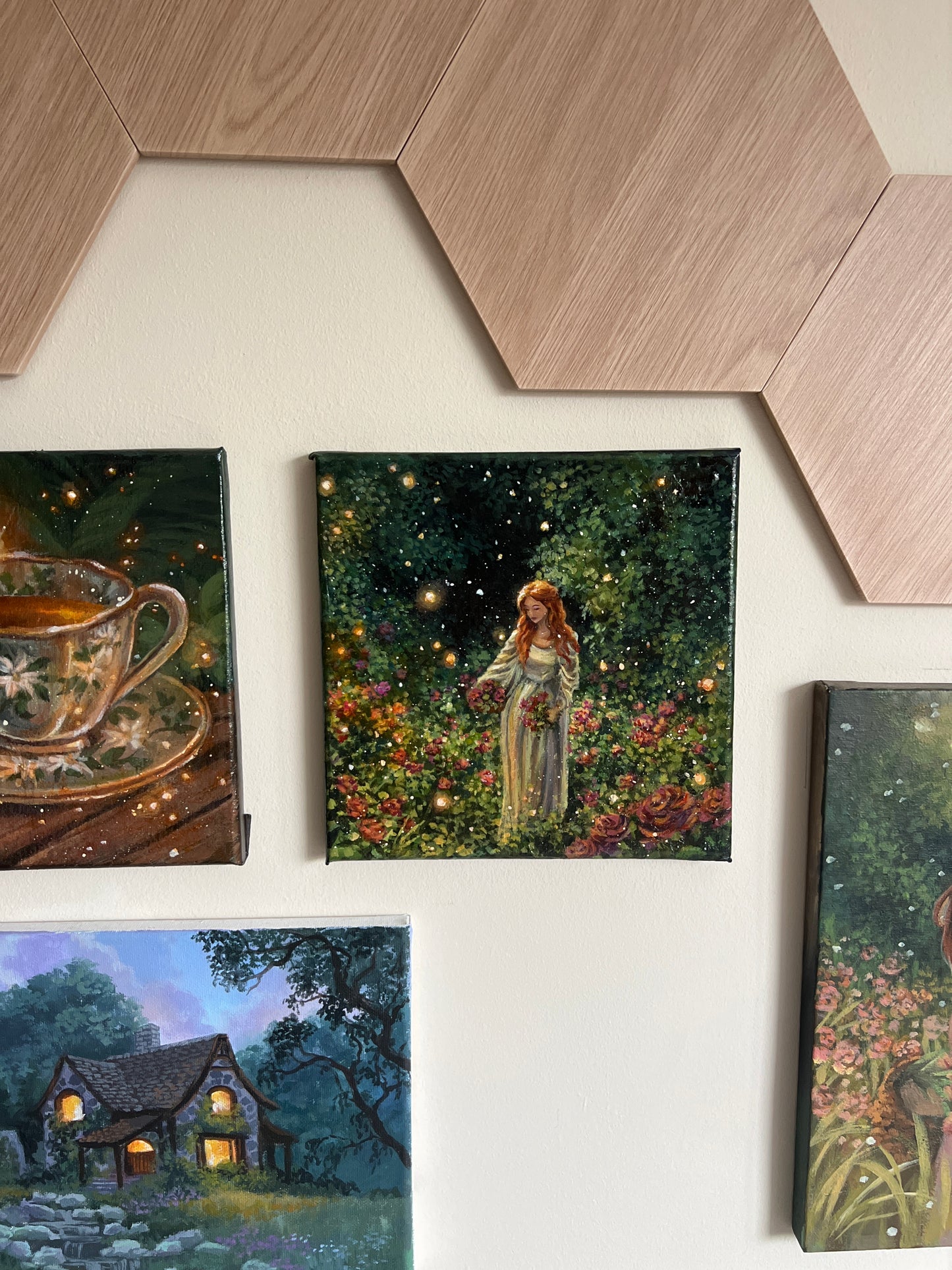 Flower Maiden | Acrylic Painting on Stretched Canvas