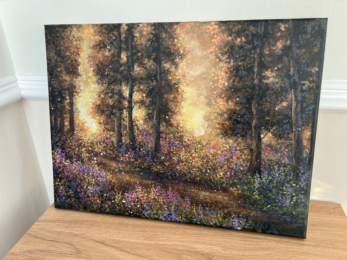 The Last Light | Warm Sunset Moody Autumn Ambience | Acrylic on Canvas