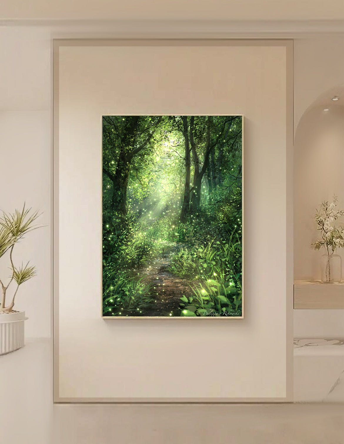 Luminous Haven of the Faerie Realm | Digital Painting Art Print