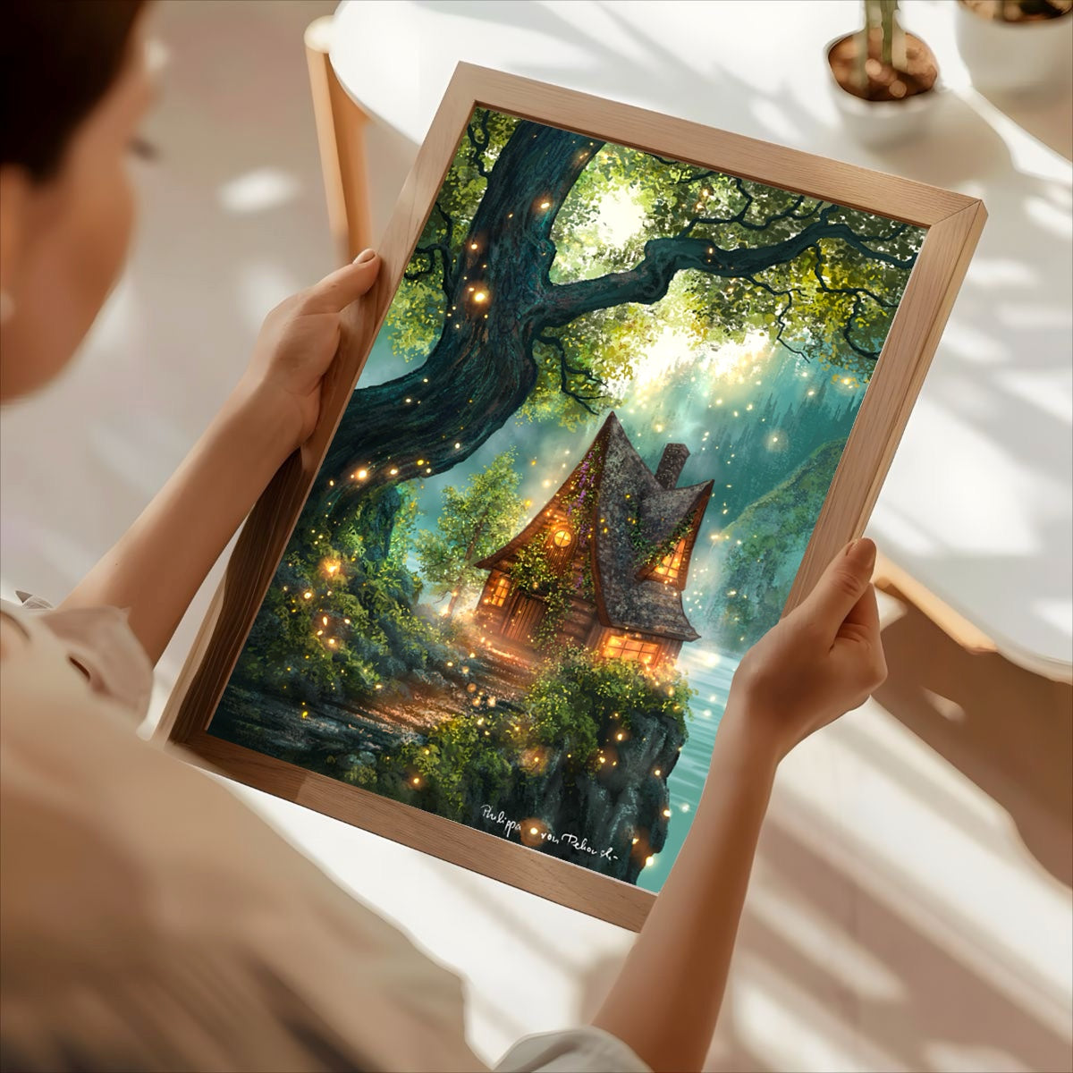 Home at the Edge of the Forest | Digital Painting Art Print