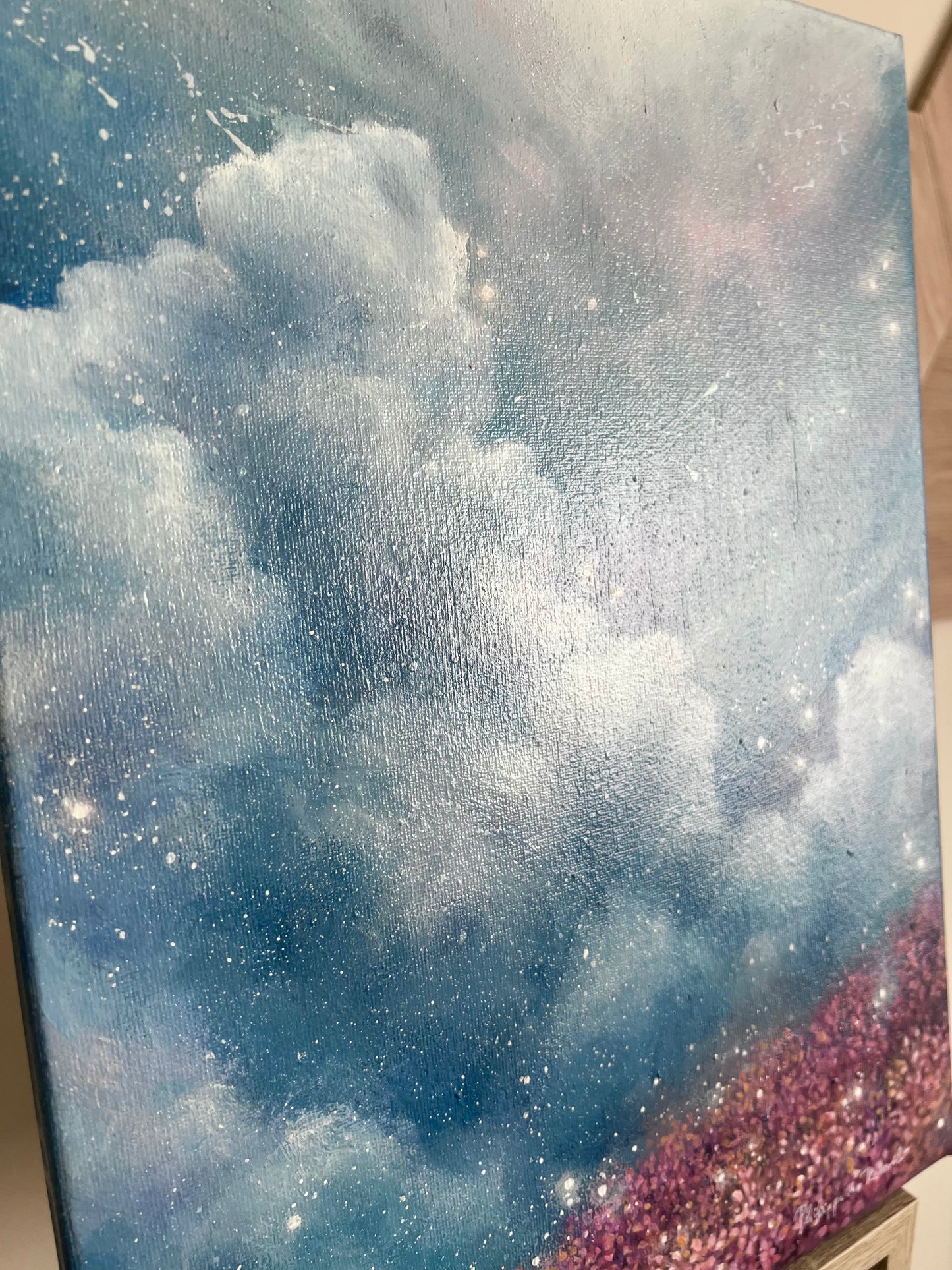 Whispering Winds on the Horizon | Acrylic Painting on Stretched Canvas