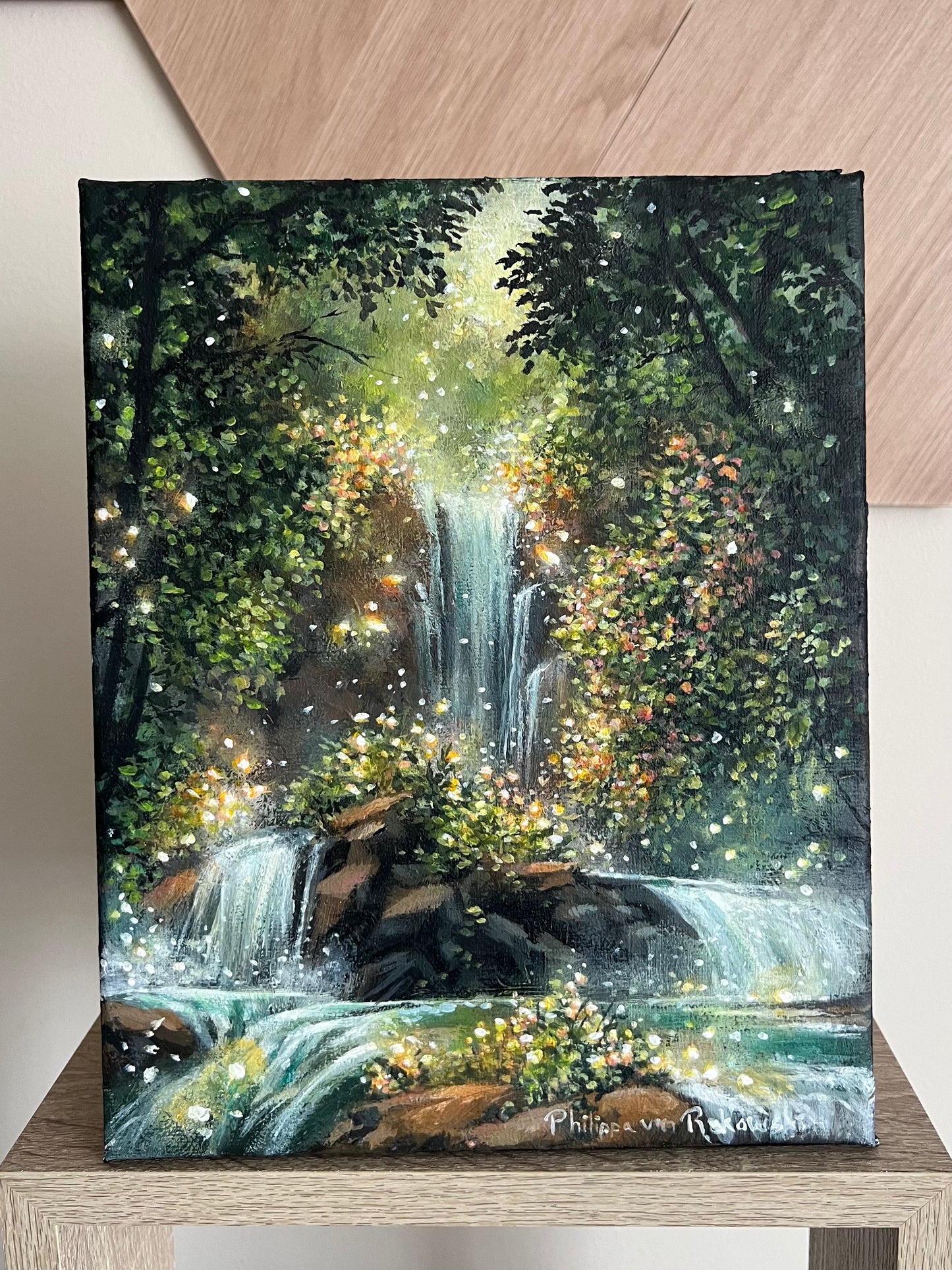 Sparkling Grove of Secrets | Acrylic Painting on Stretched Canvas