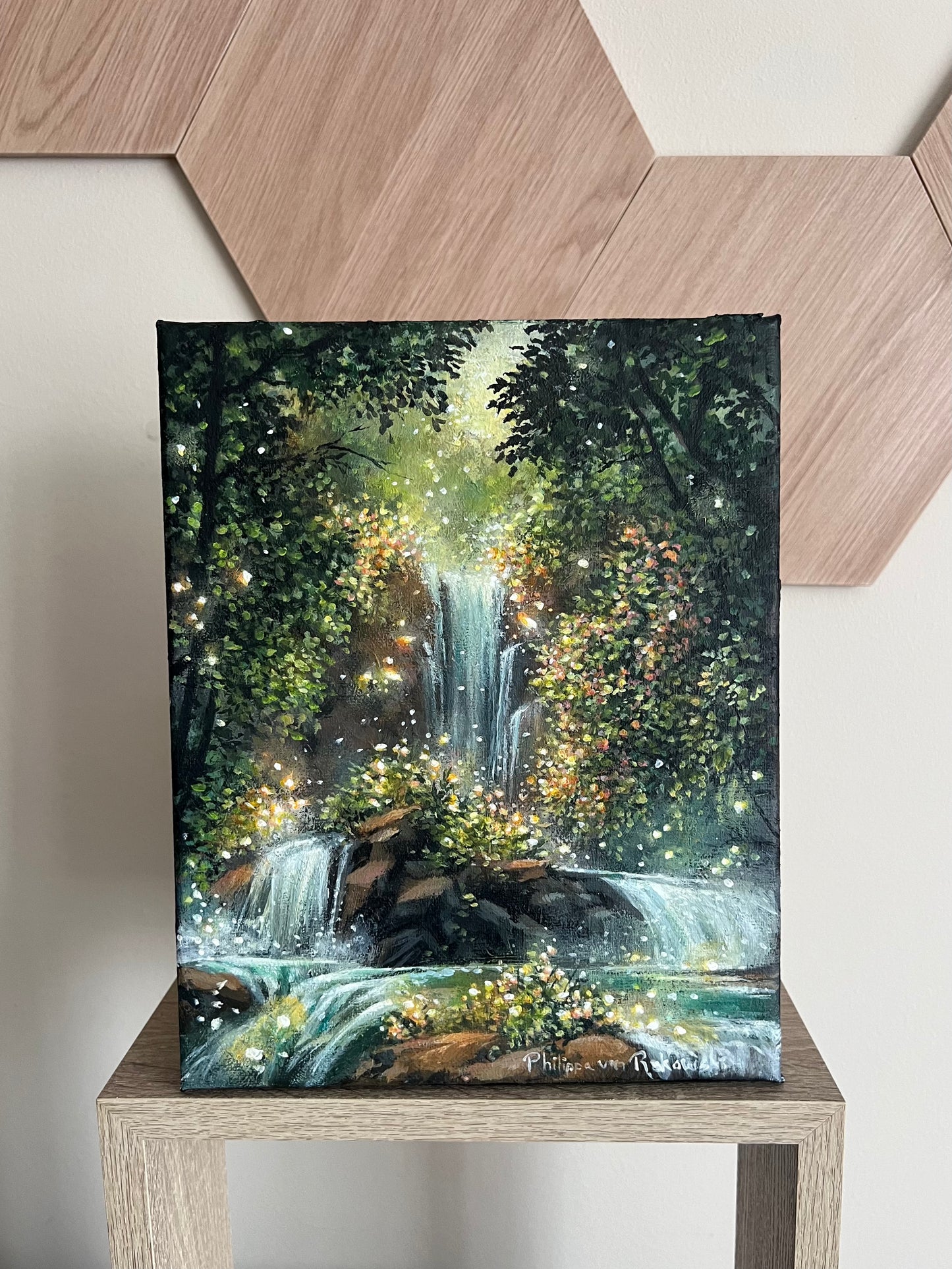 Sparkling Grove of Secrets | Acrylic Painting on Stretched Canvas