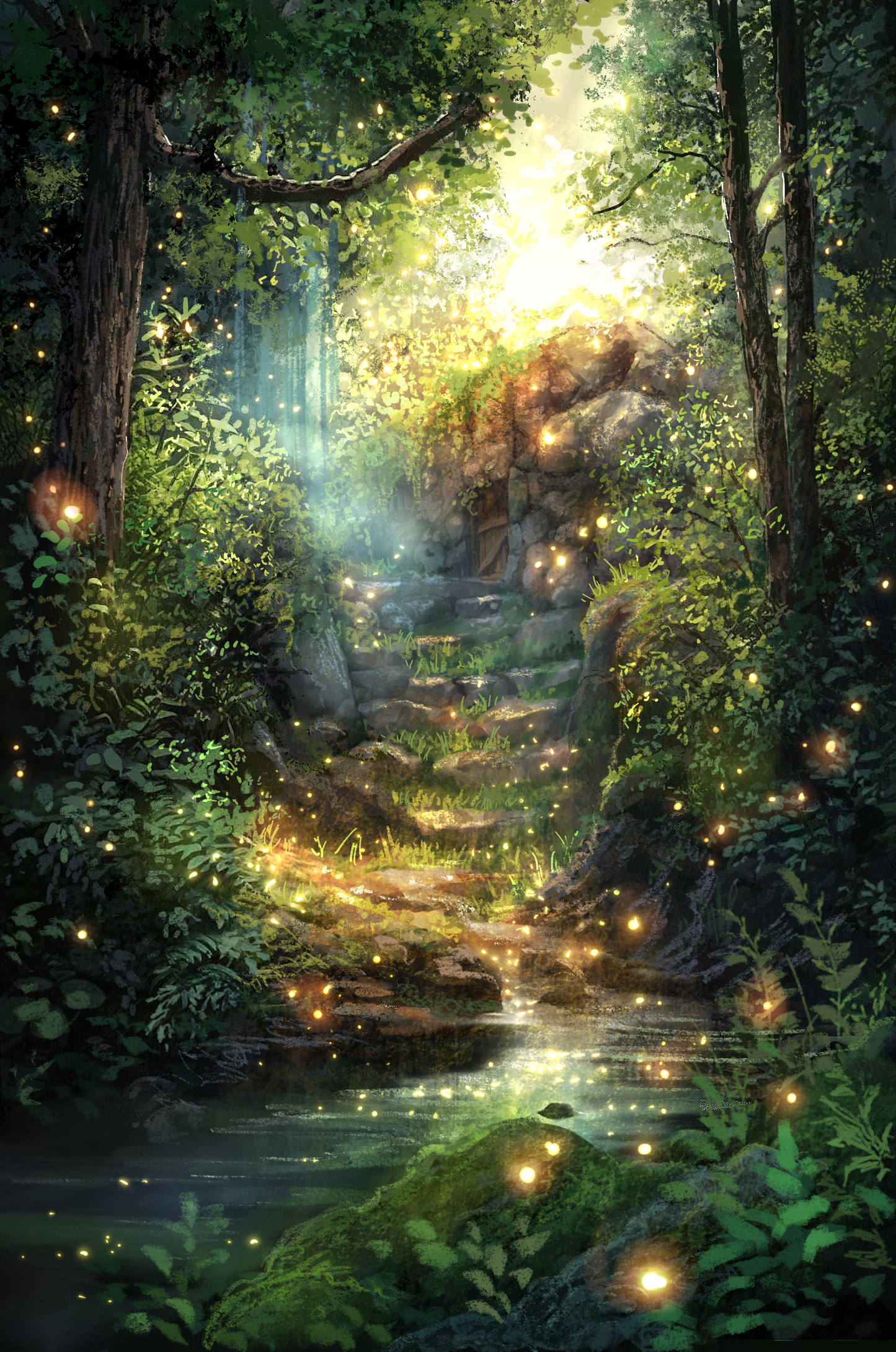 Hidden Shelter | Digital Painting Art Print