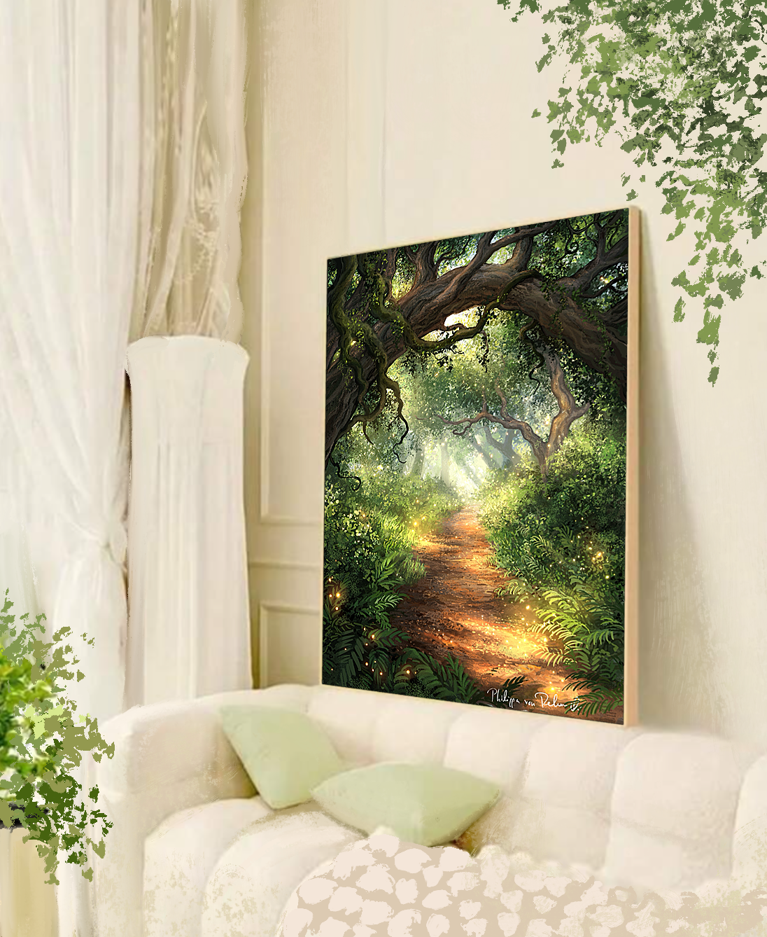 Ancient Forest of Fairy Tales | Digital Painting Art Print