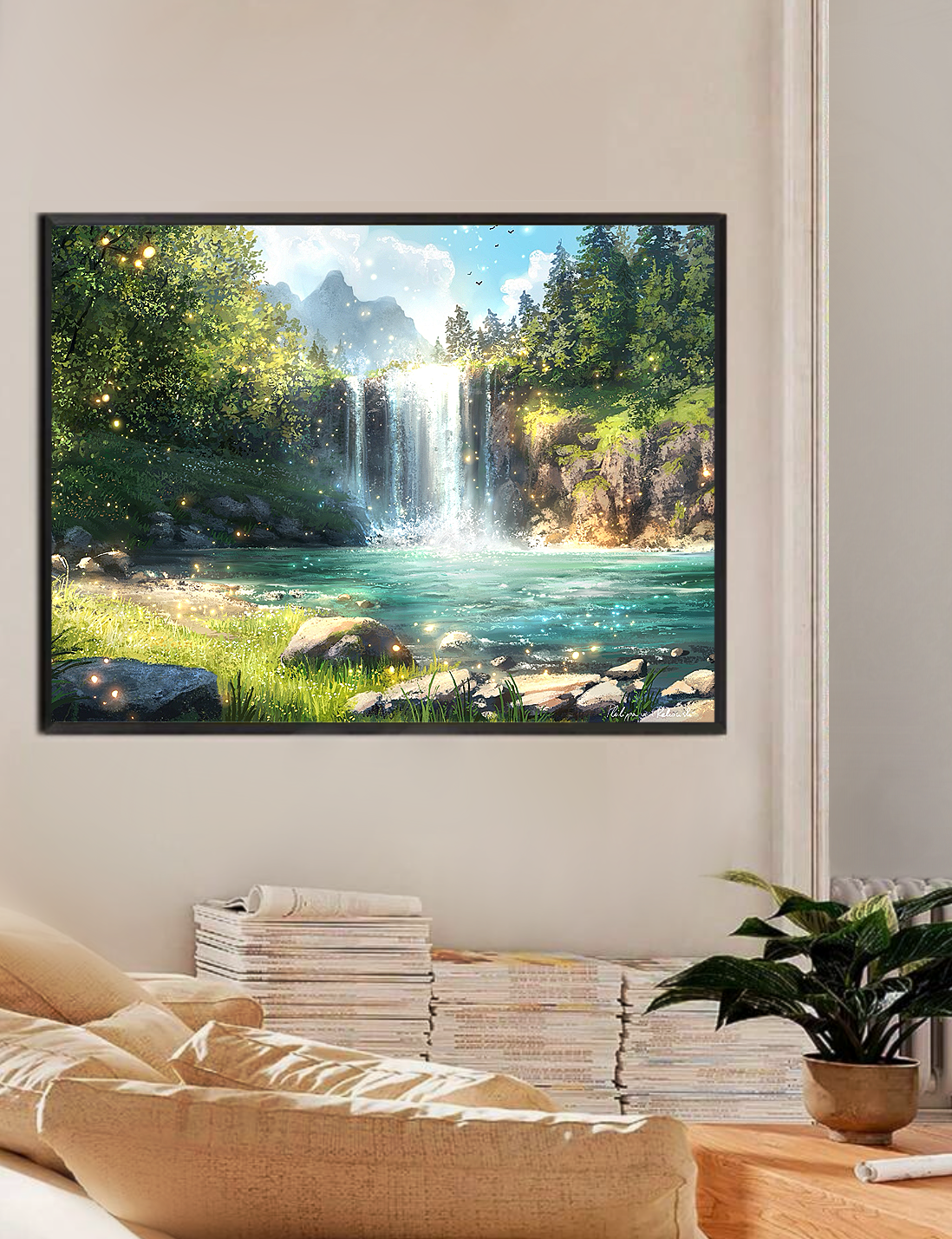 Falling into Faerie Dreams | Digital Painting Art Print