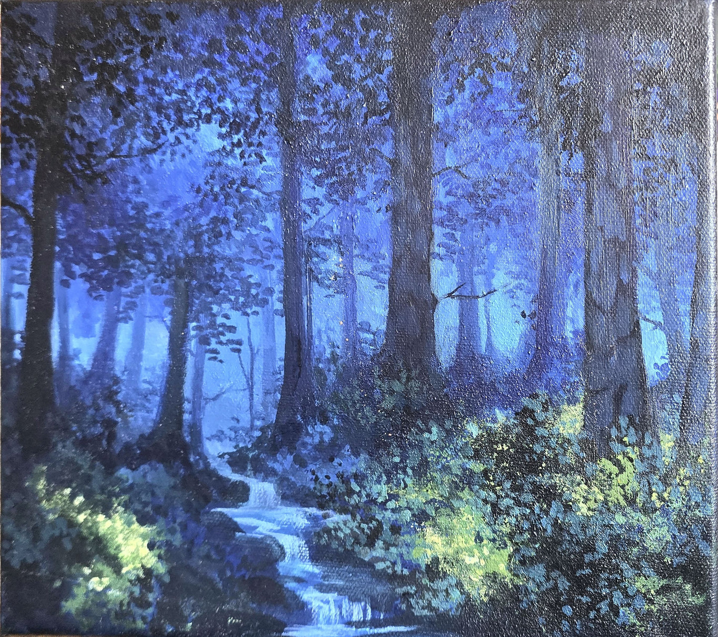 magical blue forest