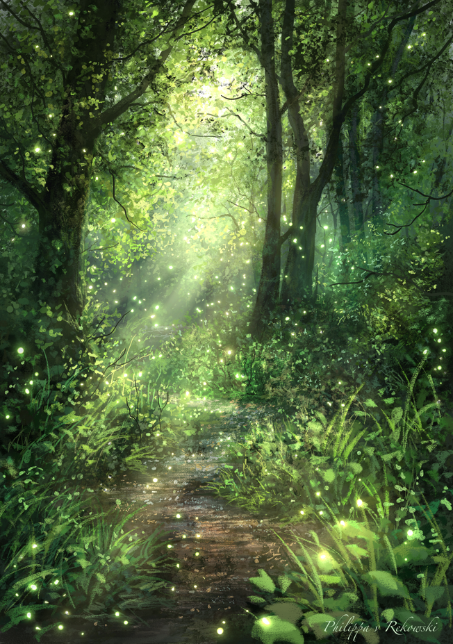 Luminous Haven of the Faerie Realm | Digital Painting Art Print