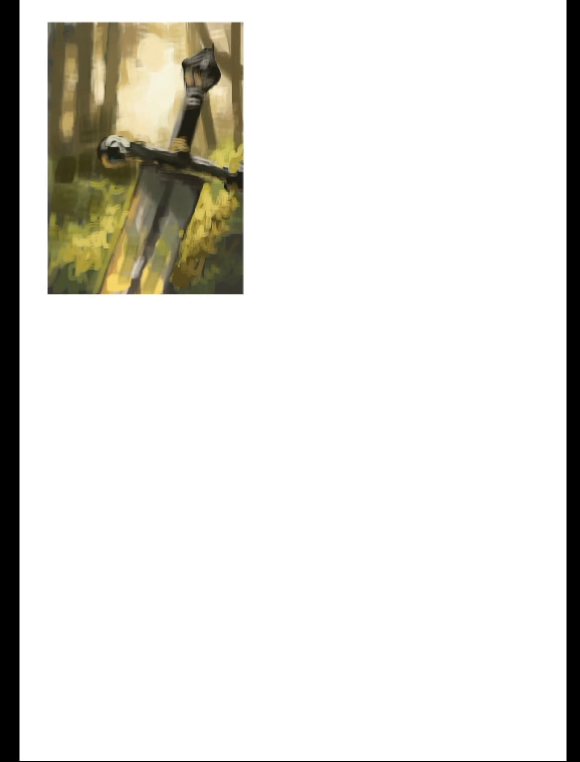 Unclaimed | Fantasy Sword Digital Painting Art Print