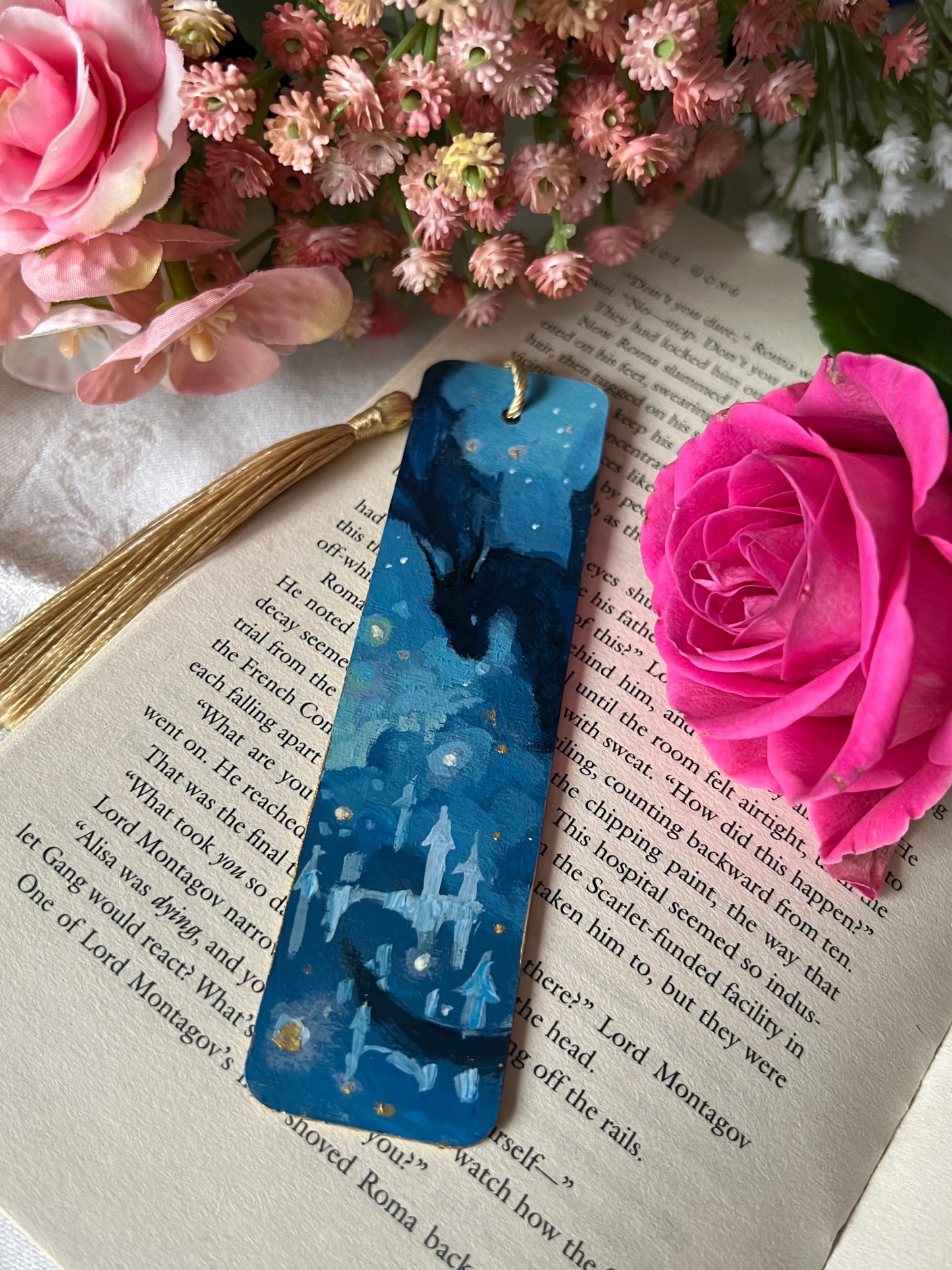 Dragon Protection | Handpainted Wooden Bookmark