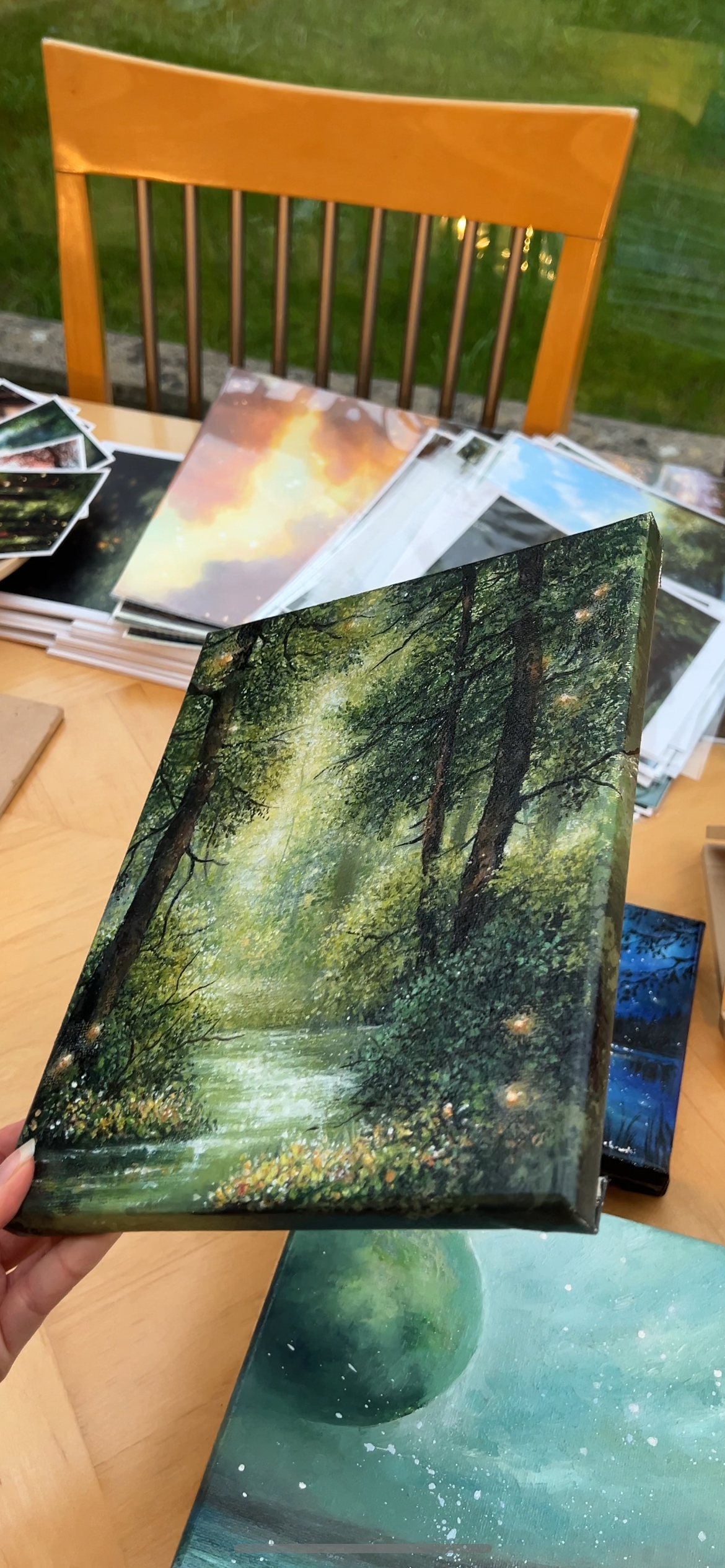 Whispers of the Sunlit Clearing | Acrylic Painting on Stretched Canvas