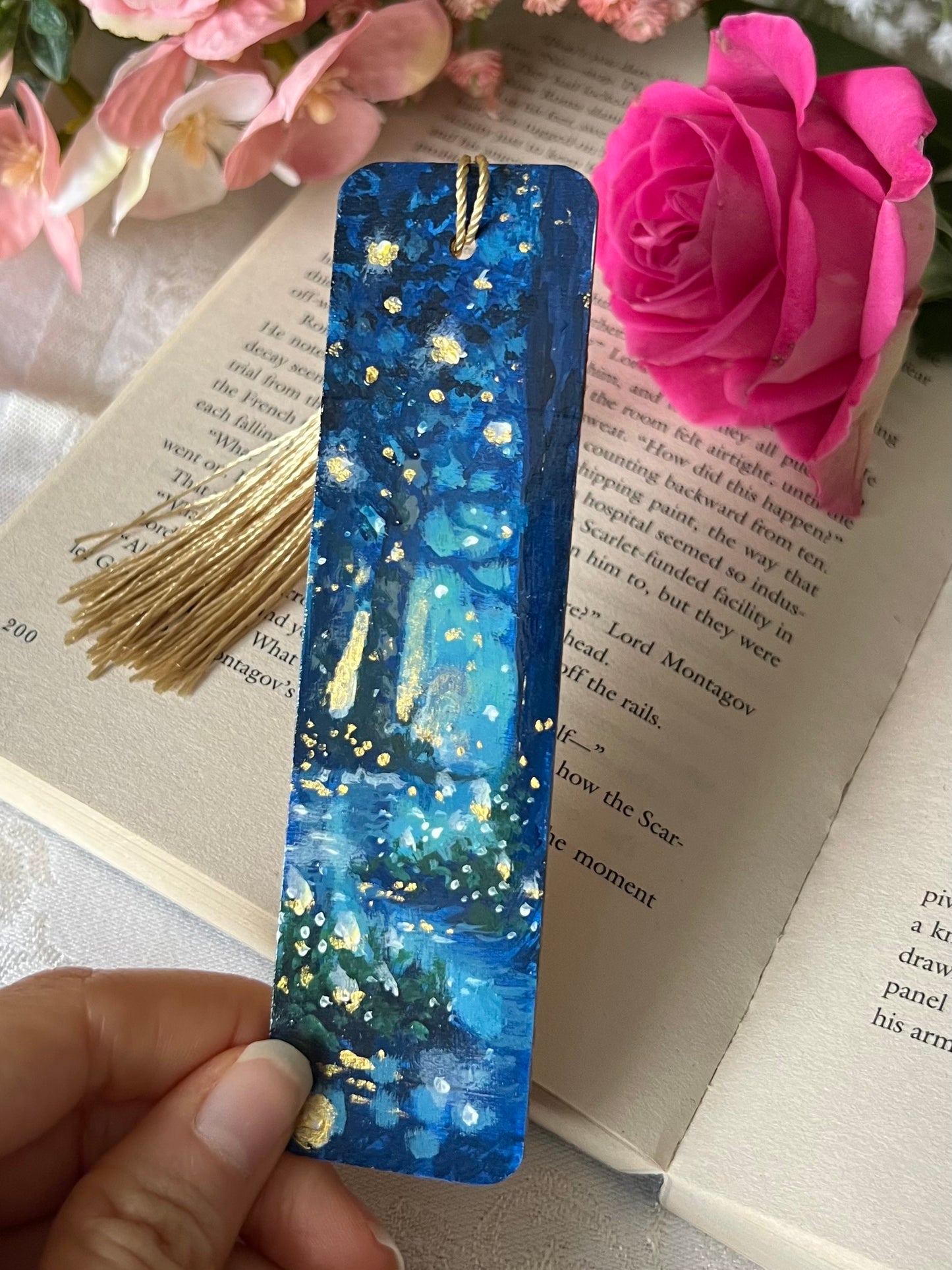 Whispering Woods | Hand-painted Bookmark