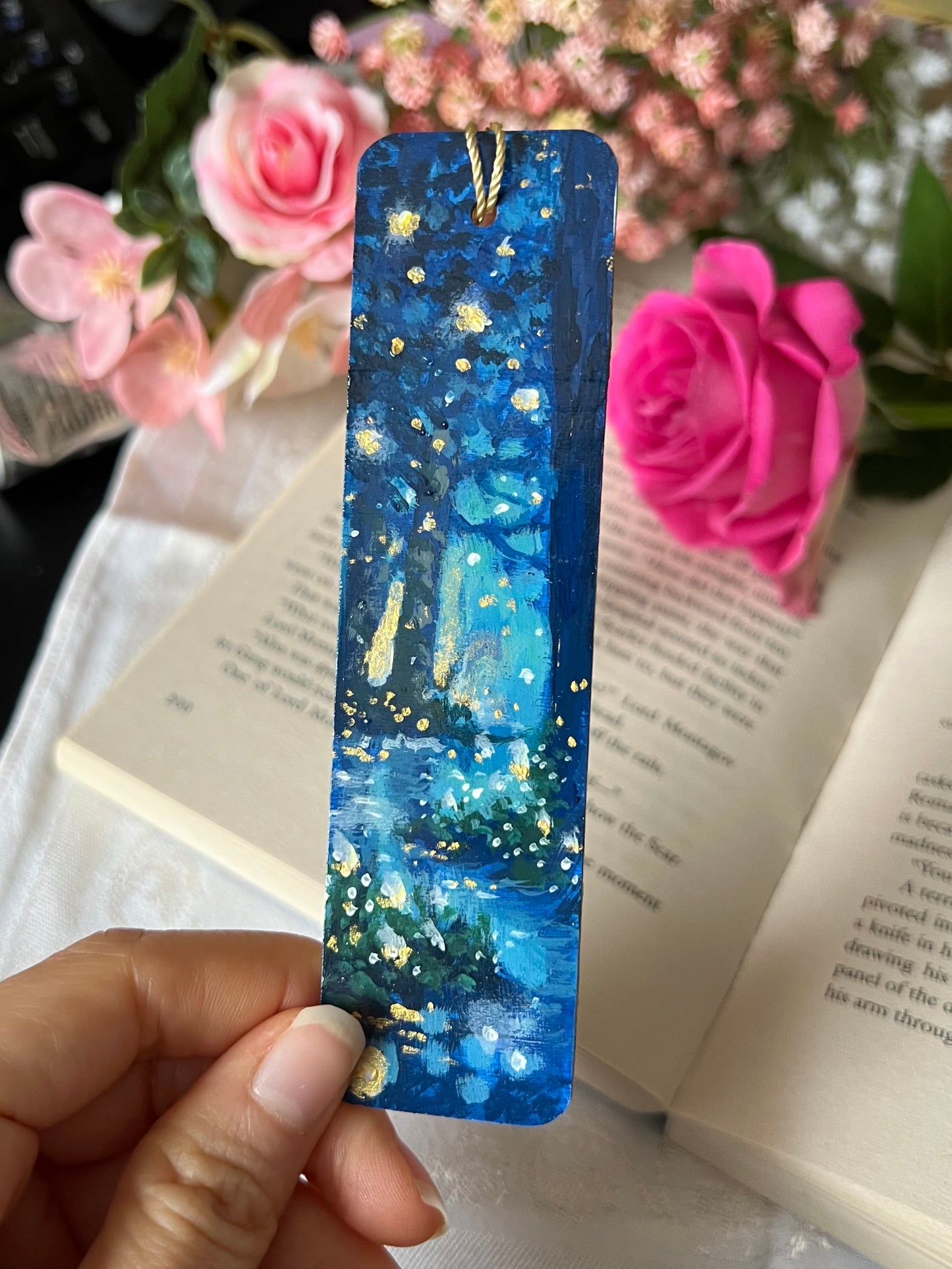 Whispering Woods | Hand-painted Bookmark