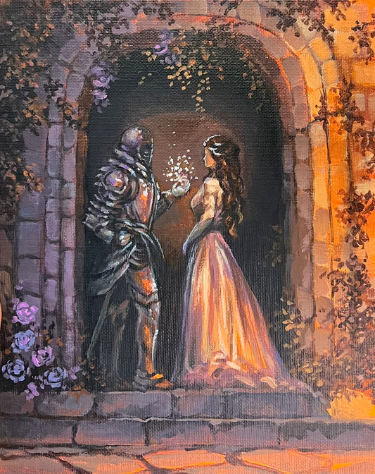 A Tale as old as Time | Knight and Princess Painting Art Print