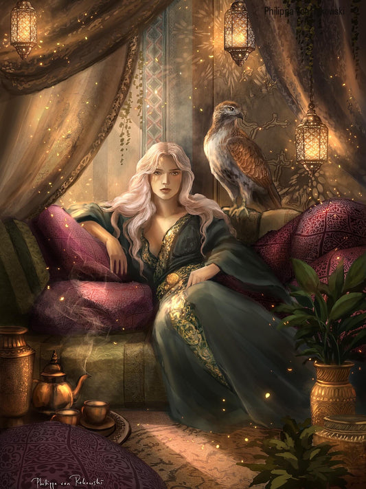 A Warriors Counsel - Personal Illustration Project Art Print - Bookish Fantasy Art Illustration ✨