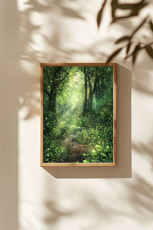 Luminous Haven of the Faerie Realm | Digital Painting Art Print