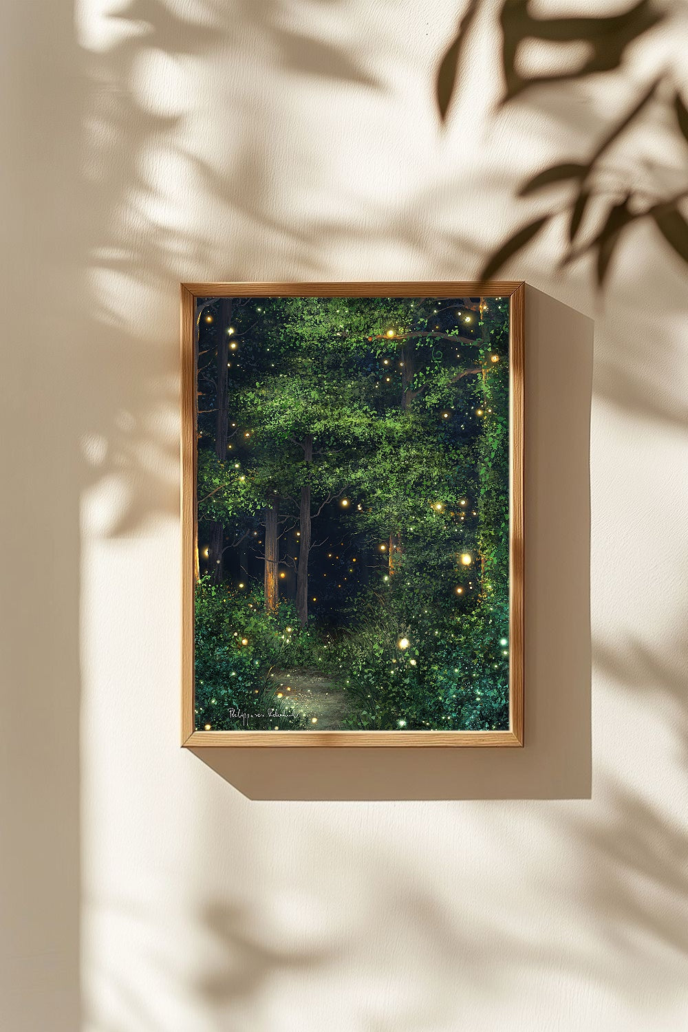 Walking in the Whispering Forest | Digital Painting Art Print