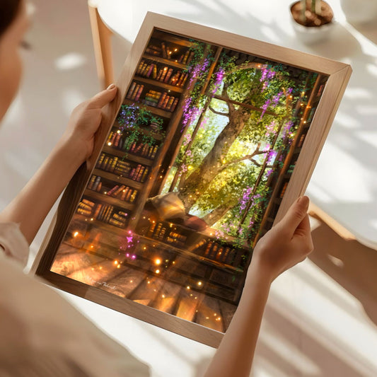 Library of Dreams | Digital Painting Art Print