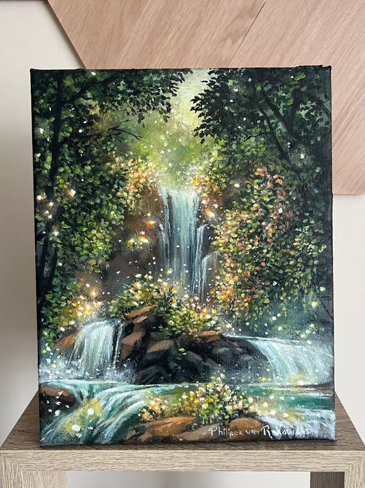 Sparkling Grove of Secrets | Acrylic Painting on Stretched Canvas