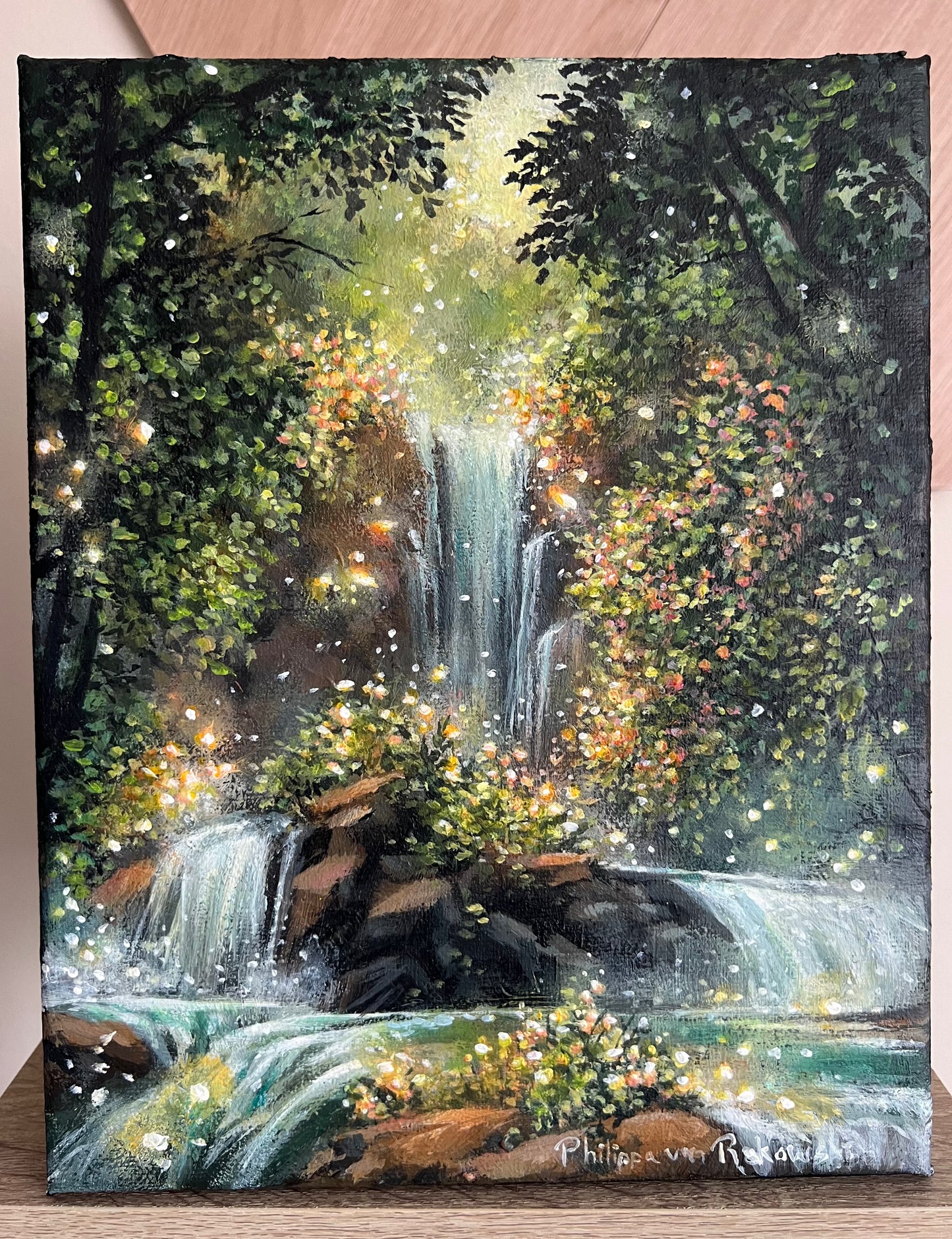 Sparkling Grove of Secrets | Acrylic Painting on Stretched Canvas
